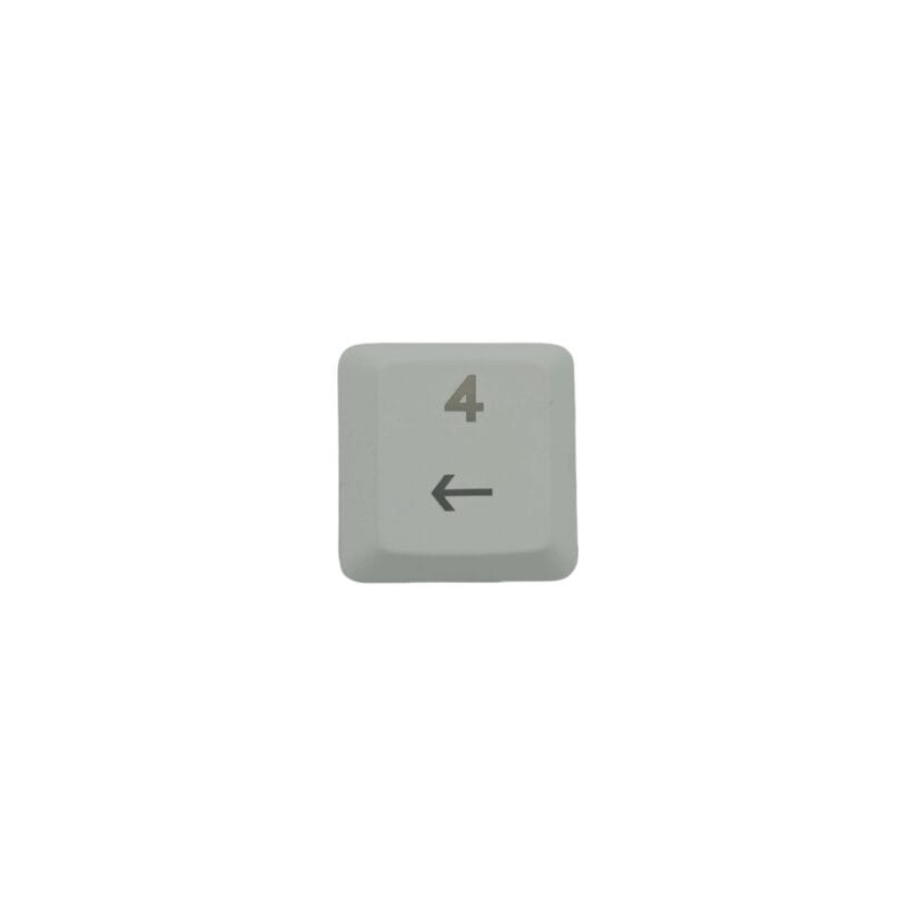 KeycapGuru "Num 4" Replacement Keycap for Logitech G915 / G913 / G815 / G813 Low Profile Mechanical Keyboards, White