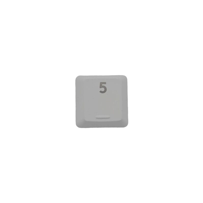 KeycapGuru "Num 5" Replacement Keycap for Logitech G915 / G913 / G815 / G813 Low Profile Mechanical Keyboards, White