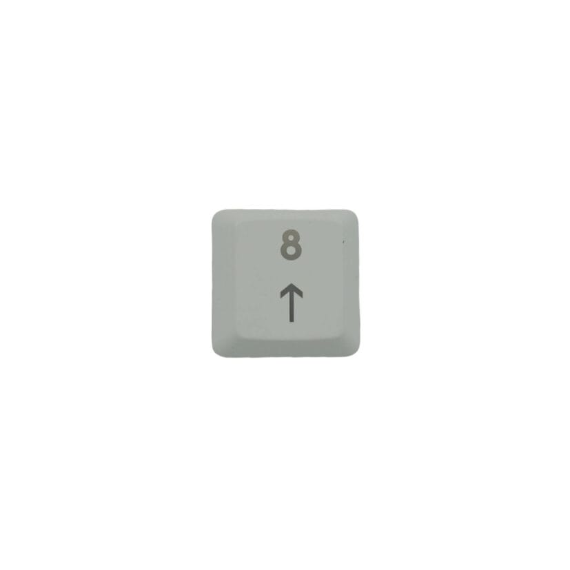 KeycapGuru "Num 8" Replacement Keycap for Logitech G915 / G913 / G815 / G813 Low Profile Mechanical Keyboards, White