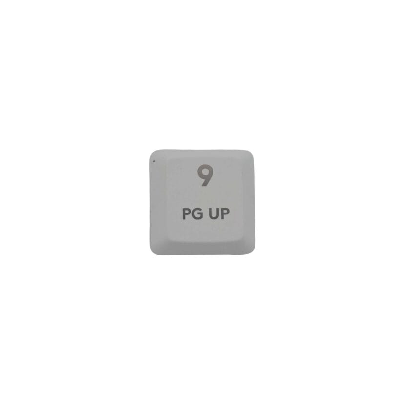 KeycapGuru "Num 9" Replacement Keycap for Logitech G915 / G913 / G815 / G813 Low Profile Mechanical Keyboards, White