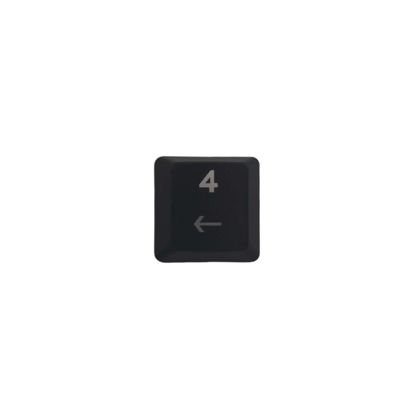 KeycapGuru Numpad 4 Replacement Keycap for Logitech G913 / G813 Low Profile Mechanical Keyboards, Black