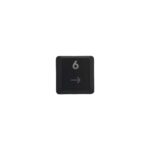 KeycapGuru teclado numérico 6 Tecla de repuesto para teclados mecánicos de perfil bajo Logitech G915 / G913 / G815 / G813, negro