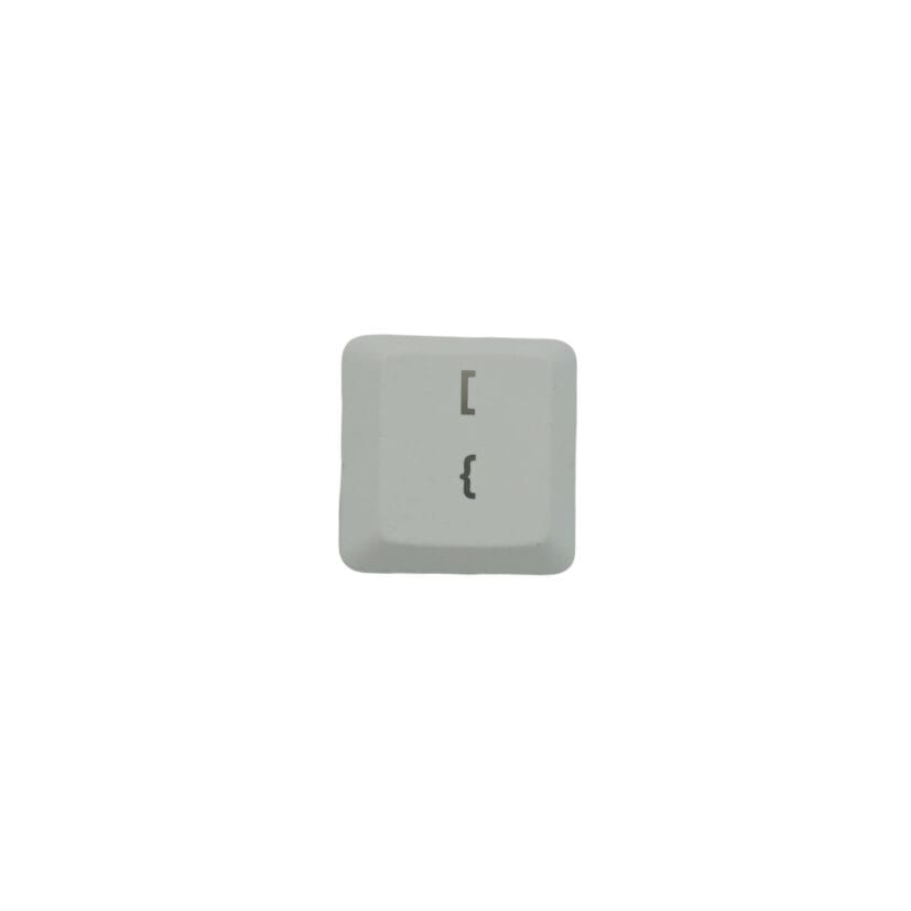 KeycapGuru "[ / {" Replacement Keycap for Logitech G915 / G913 / G815 / G813 Low Profile Mechanical Keyboards, White