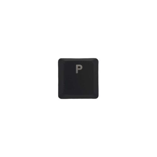 KeycapGuru "P" Replacement Keycap for Logitech G915 / G913 / G815 / G813 Low Profile Mechanical Keyboards, Black