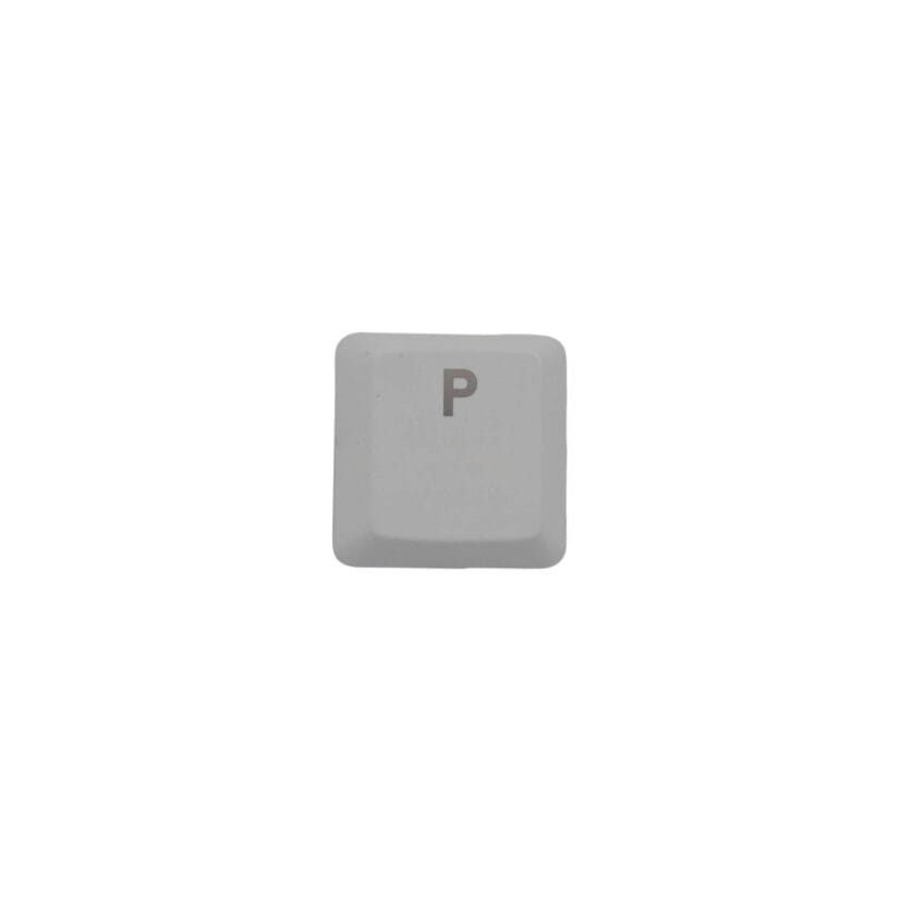 KeycapGuru "P" Replacement Keycap for Logitech G915 / G913 / G815 / G813 Low Profile Mechanical Keyboards, White