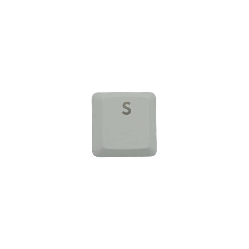 KeycapGuru "S" Replacement Keycap for Logitech G915 / G913 / G815 / G813 Low Profile Mechanical Keyboards, White