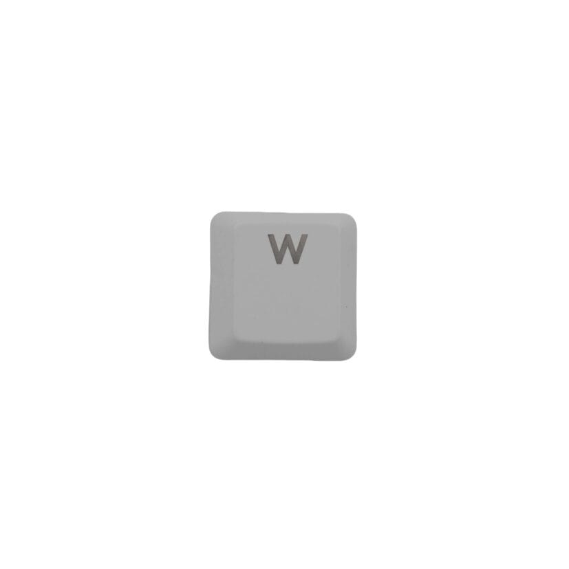 KeycapGuru "W" Replacement Keycap for Logitech G915 / G913 / G815 / G813 Low Profile Mechanical Keyboards, White