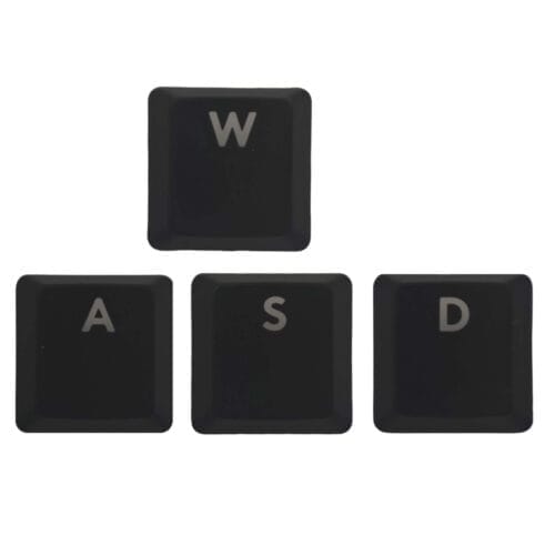 WASD Replacement Keycaps for Logitech G915 / G913 / G815 / G813 Low Profile Mechanical Keyboards, Black