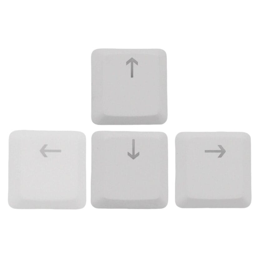 KeycapGuru Arrow Keys Replacement Keycaps for Logitech G915 / G913 / G815 / G813 Low Profile Mechanical Keyboards, White