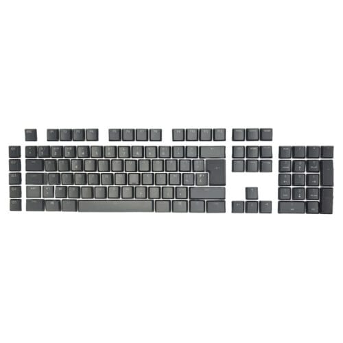 Logitech G915 / G913 / G815 / G813 Low Profile Mechanical Keyboards Replacement Keycap Set, Belgium, Full Size, Black