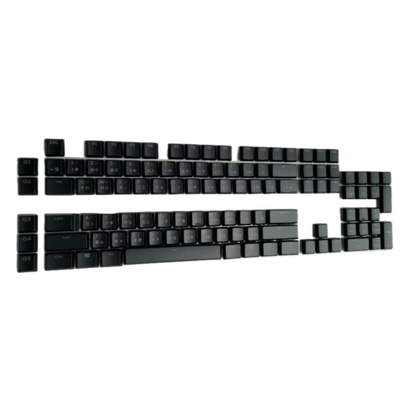 KeycapGuru Logitech G915 / G913 / G815 / G813 Low Profile Mechanical Keyboards Replacement Keycap Set, Traditional Chinese, Full Size, Black