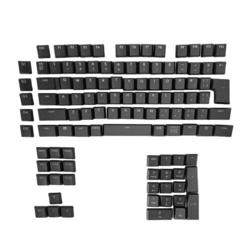 KeycapGuru Logitech G915 / G913 / G815 / G813 Replacement Keycap Set, Japanese, Full Size, Black