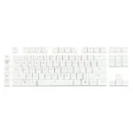 KeycapGuru Logitech G915 TKL / G913 TKL Low Profile Mechanical Keyboards Replacement Keycap Set, 87 Keys, White