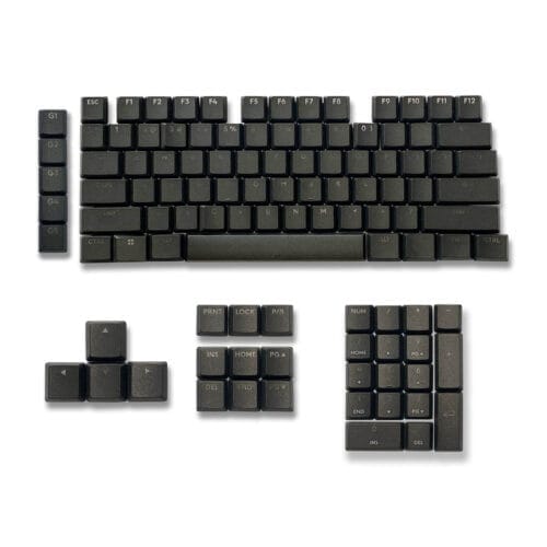 KeycapGuru Logitech G915 X Series Teclados Mecánicos de Bajo Perfil Juego de Teclas de Repuesto, 109 Teclas Tamaño Completo, Negro